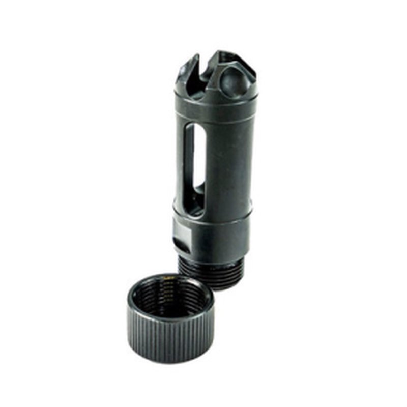 Faxon Firearms MUZZLOK 9mm Ported Flash Hider 1/2-28 Steel Nitride