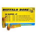 Buffalo Bore 33B/20 .38 Super +P 124 gr JHP Pistol Ammo (20 Rounds)
