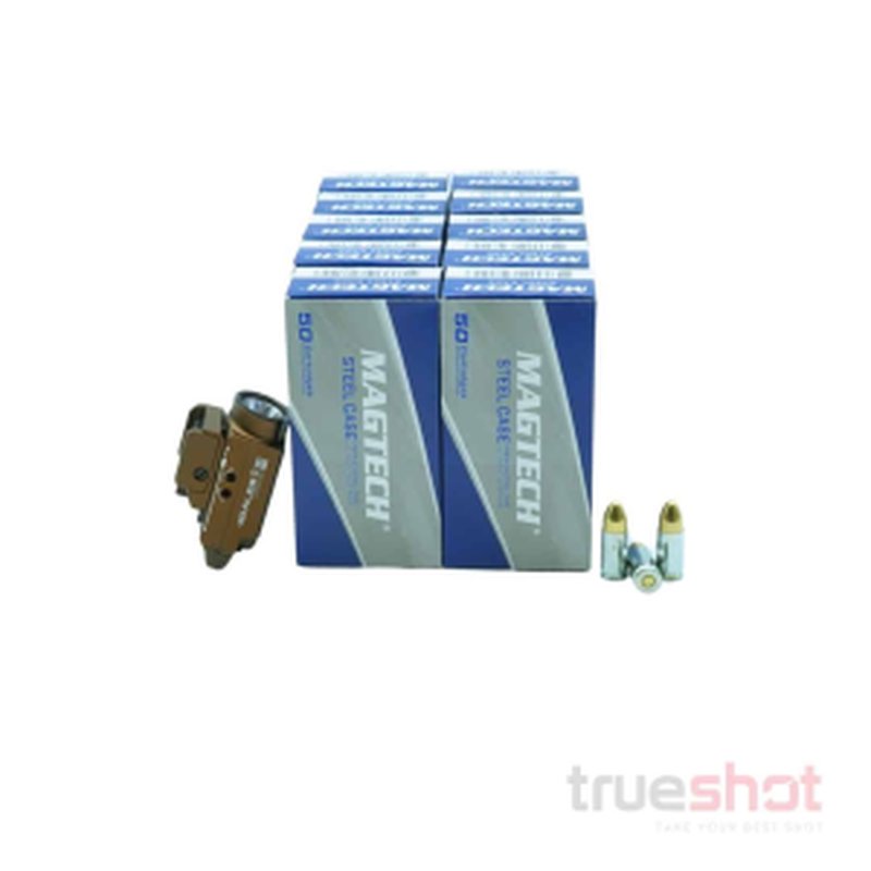 Olight Baldr S Pistol Flashlight Bundle 9mm 500 Rounds Ammo