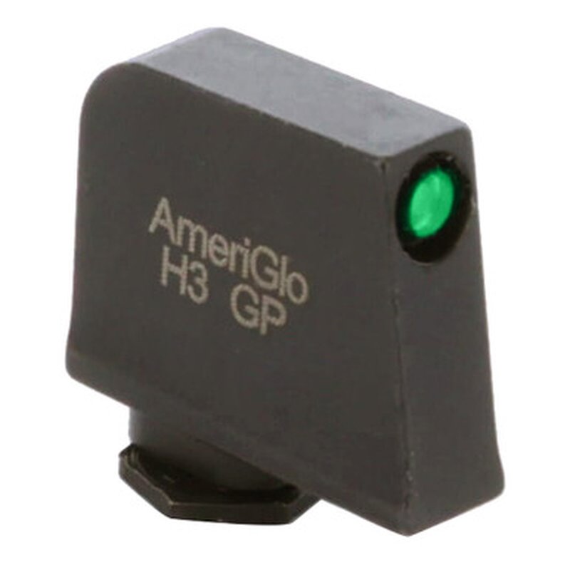 AmeriGlo GL-412-385 Glock Front Sight Green Tritium Black Outline