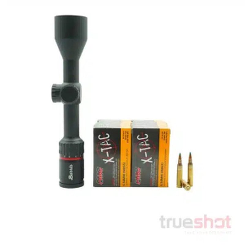 Burris Fullfield 2.5-10x42mm Rifle Scope Bundle With 200 Rounds Of PMC Ammo