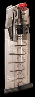 ETS Group Omega 17-Round Flush Glock 9mm Clear Polymer Magazine