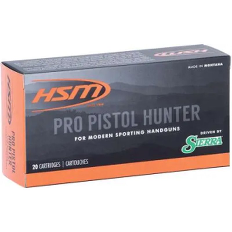 HSM Pro Pistol 10mm Auto 180gr Jacketed Hollow Point Ammunition