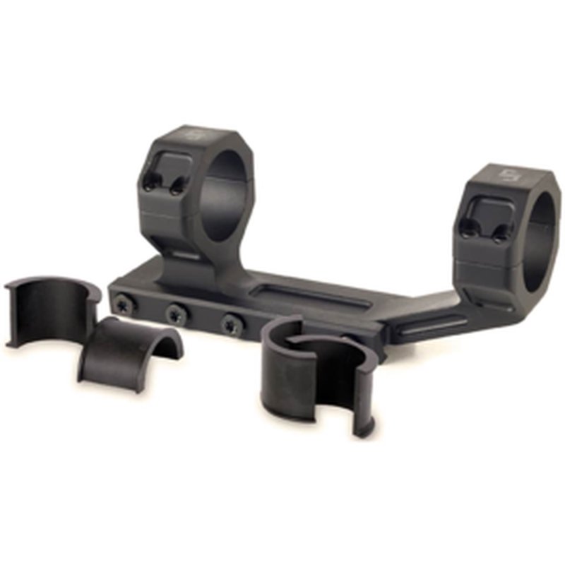 JP Enterprises 1-Piece Cantilever Picatinny Scope Mount 30mm Rings with 1" Inserts AR-15 Matte Black