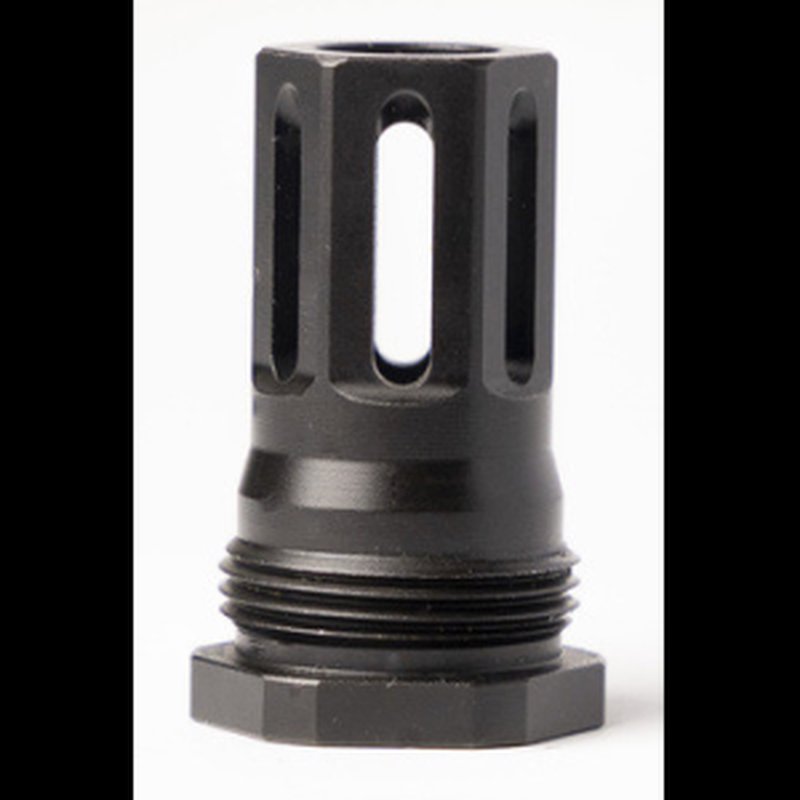 HUXWRX 9mm Stiction Lock Compensator 1/2x28 Mini Stiction Steel Black