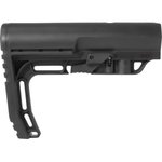 Mission First Tactical BMS Battlelink Minimalist Stock Collapsible Black for AR-15/M16/M4 with Commercial Tubes (Tube Not Included) - BMS