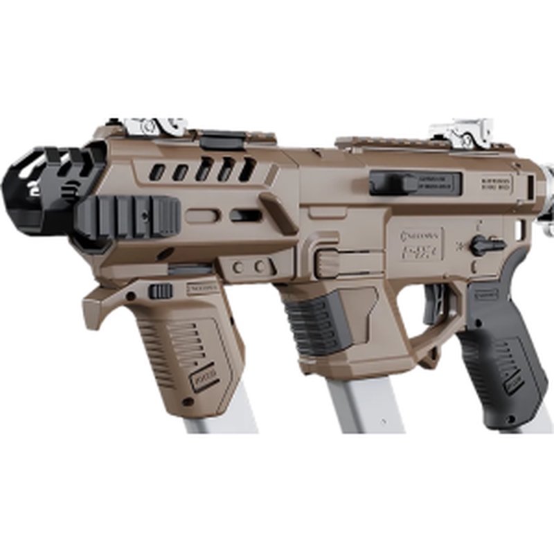 Recover Tactical P-IX+MG tan polymer AR platform conversion kit ambidextrous (fits Glock pistols)