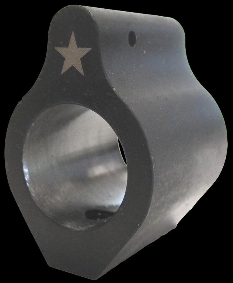 Bravo Company Manufacturing BCM Low Profile Gas Block for .625 in Barrels Black Phosphate Steel LGB625