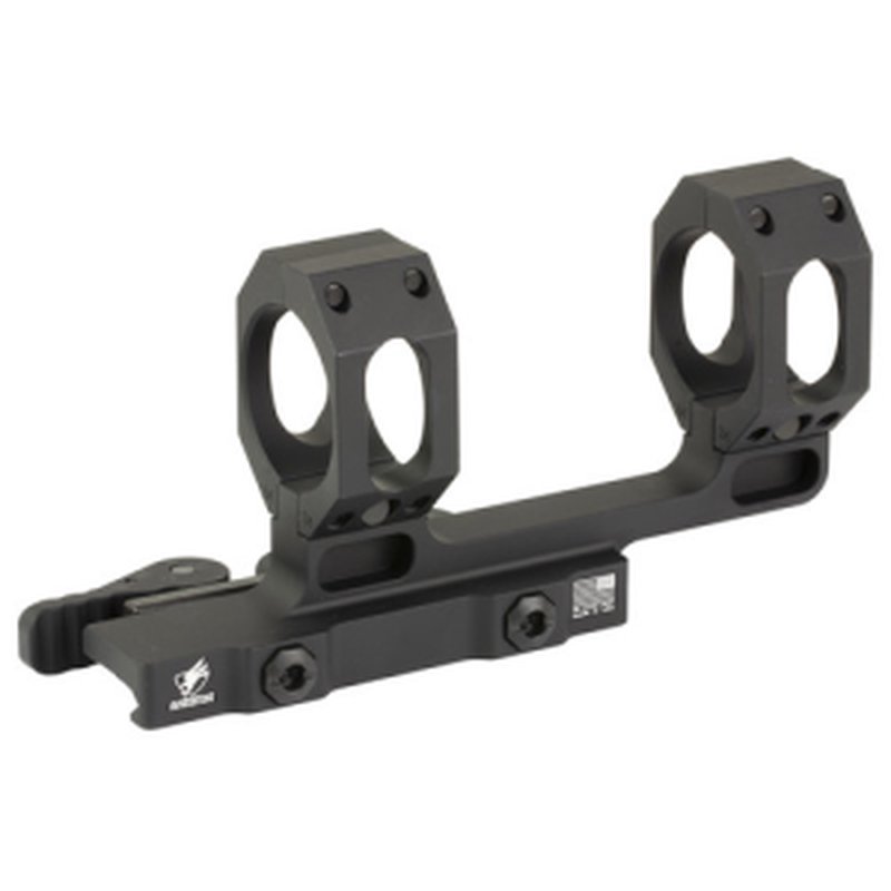 American Defense Recon QD 1-Piece 2" Cantilever Picatinny Scope Mount 34mm Rings Standard Lever Matte Black Medium Height