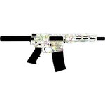 Great Lakes Firearms and Ammunition GLFA AR15 Pistol 223 Wylde 7.5 Inch Nitride White
