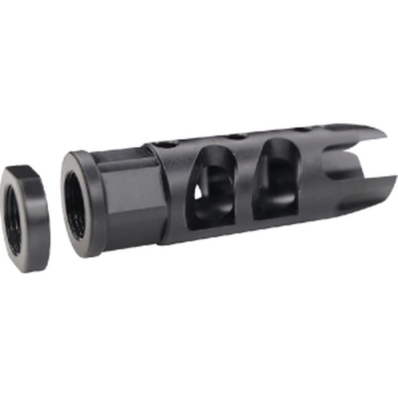Fostech Strake Brake for .223/5.56 AR-15 Rifles - 1/2X28 Thread Pitch - Black Nitride Finish - 2503-BN-5.56
