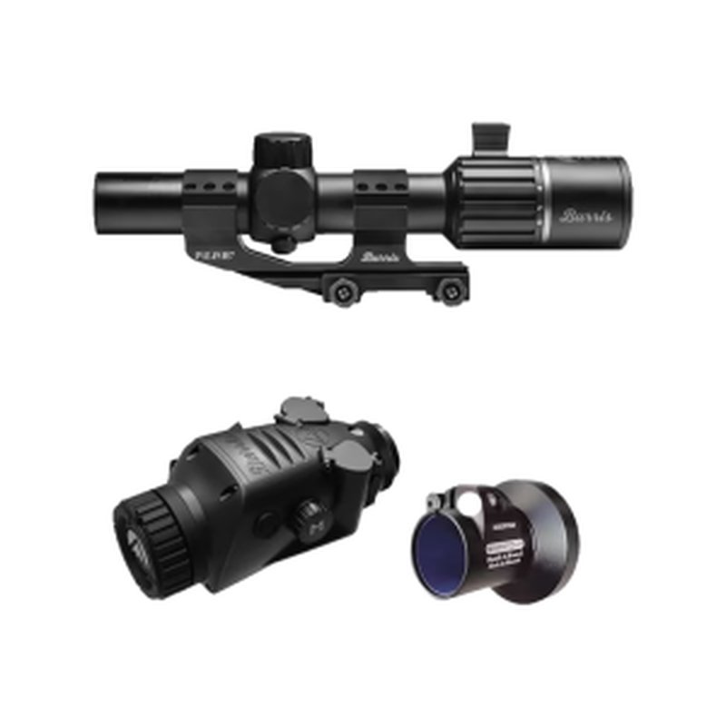 Burris 300674 BTC 35 V2 RT6 Combo Thermal Clip On/Handheld/Mountable Matte Black 1-4x35mm, Multi Reticle, 400x300, 50Hz Resolution, Zoom 1x/2x/4x, Includes SS #153204
