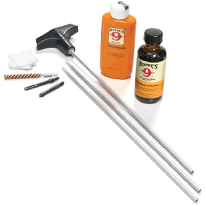 Hoppe's U243B Rifle Cleaning Kit Clam Pack .243 (6mm) - Solvent Oil Rod