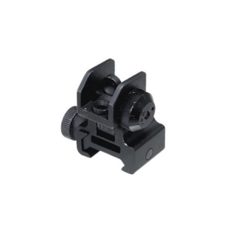 Leapers Flip-Up Rear Sight with Windage Adjustment and Dual Aiming Apertures