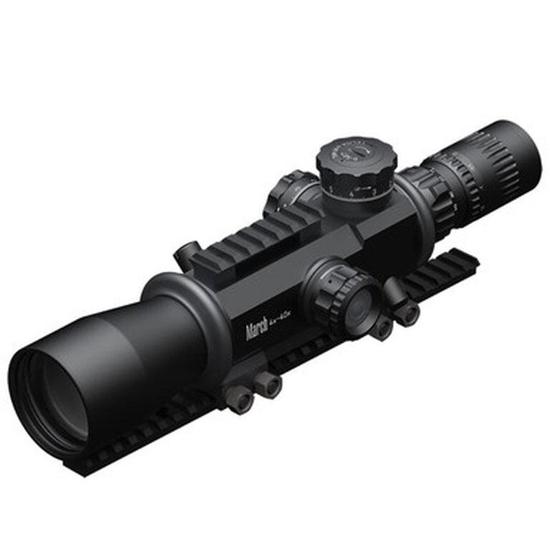 March Genesis Tactical 4-40x52 Riflescope FML-TR1 Reticle 0.1 MIL Illumination