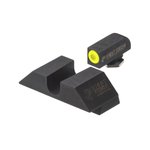 Night Fision GLK-001-014-YGZX Glock 17/19/34 Night Sight Set, Yellow Front Ring U-Notch Rear