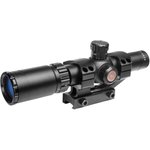 TruGlo TG8514BT TruBrite 1-4x 24mm Obj Wide FOV 30mm Tube Dia Black Fine Crosshair