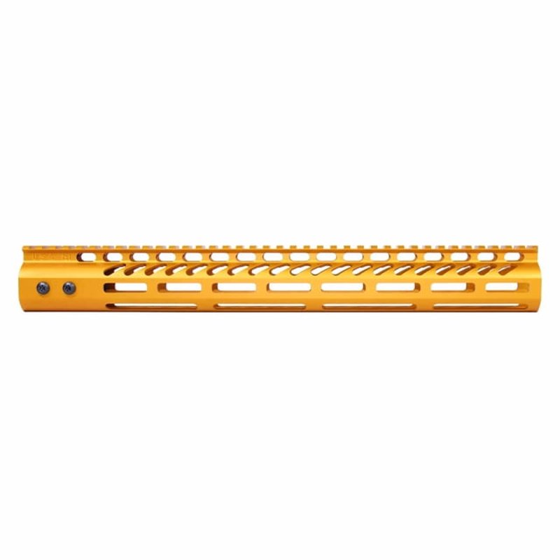 Guntec USA 4in Ultra Lightweight Thin M-LOK System Handguard w/ Monolithic Top Rail