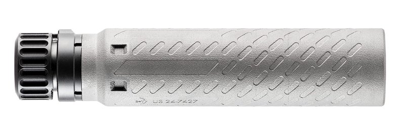 B&T SRBS Suppressor Silver .30 Caliber w/ SureFire Hub Adapter
