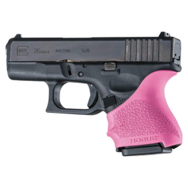 Hogue 18607 HandAll Grip Sleeve for Glock 26/27 Pink