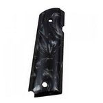 Hogue Govt. Model Black Pearlized-Polymer Grip with S&A Mag Well Ambi. Cut