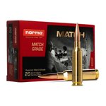 Norma Ammunition 10185442 Dedicated Precision Golden Target Match 338 Lapua Magnum 250gr Hollow Point (BTHP) 20 Rounds