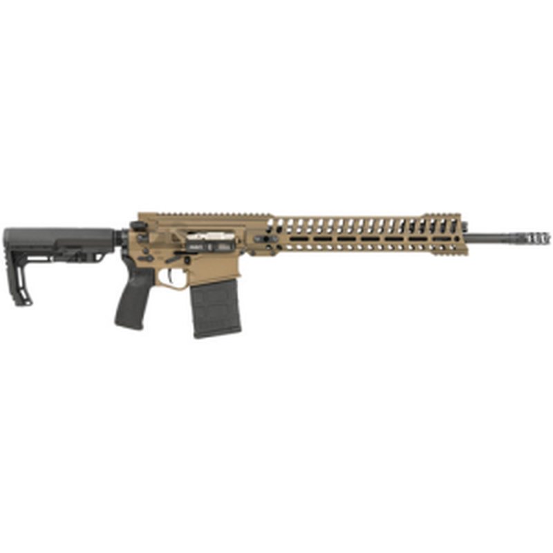 POF Revolution Piston 308 Win 18.5" 20rd Semi-Auto AR10 Rifle - Black / Burnt Bronze