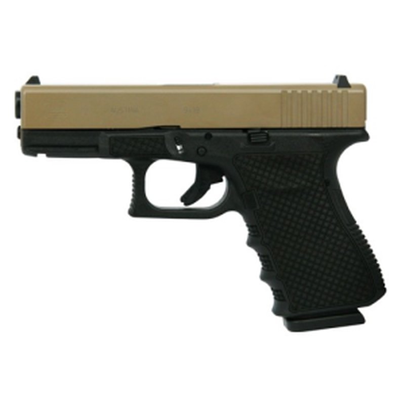 Glock G19 Gen 3 9mm 4.02" 15rd FDE Chainmail Stippled Frame
