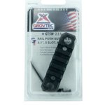 GrovTec 3.1in 5-Slot KeyMod Handguard Rail w/ Push-Button Bases Black