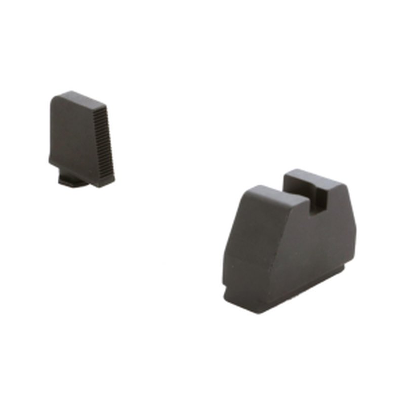 AmeriGlo 8XL Tall Glock Sights .475 Front Serrated Black