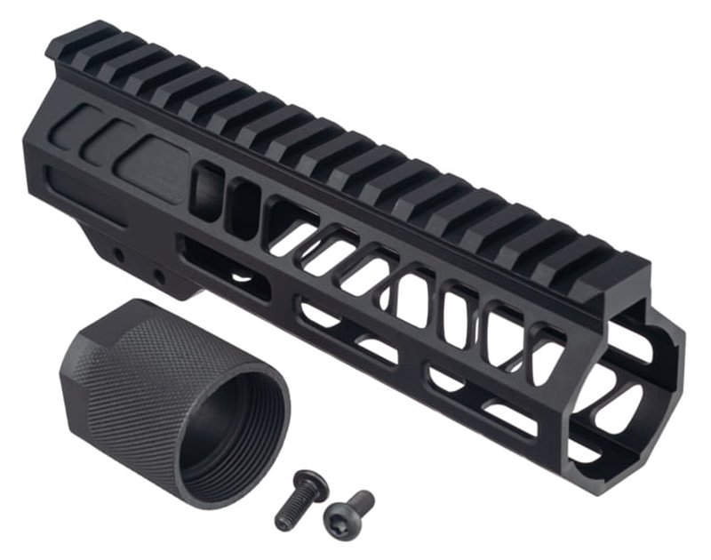 TRYBE Defense AR-15 M-LOK 7in Lightweight Handguard w/ Full Rail Black 7 Inch