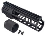 TRYBE Defense AR-15 M-LOK 7in Lightweight Handguard w/ Full Rail Black 7 Inch