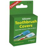 Coghlan's 2094 Silicone Toothbrush Covers 2-Pack (Blue/Clear)