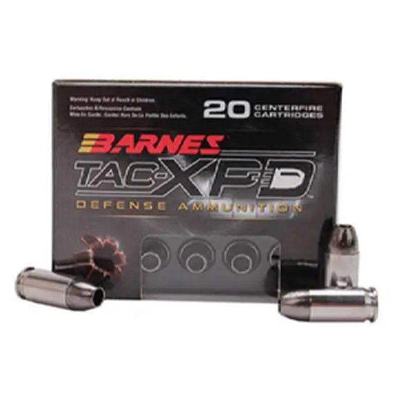 Barnes TAC-XPD 45 ACP +P 185gr Lead Free TAC-XP Ammunition