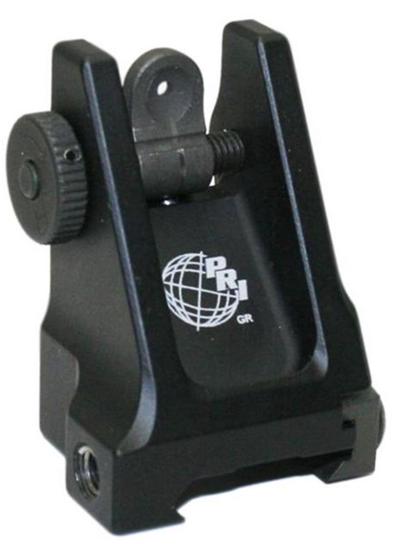 Precision Reflex PRi Fixed Rail Mounted Rear Sight w/ Thumb Wheel Black