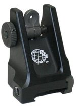Precision Reflex PRi Fixed Rail Mounted Rear Sight w/ Thumb Wheel Black