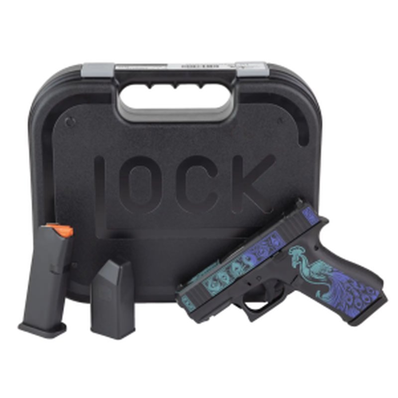 Glock 43X 9mm MOSK 10rd Fixed Sights Peacock Cerakote