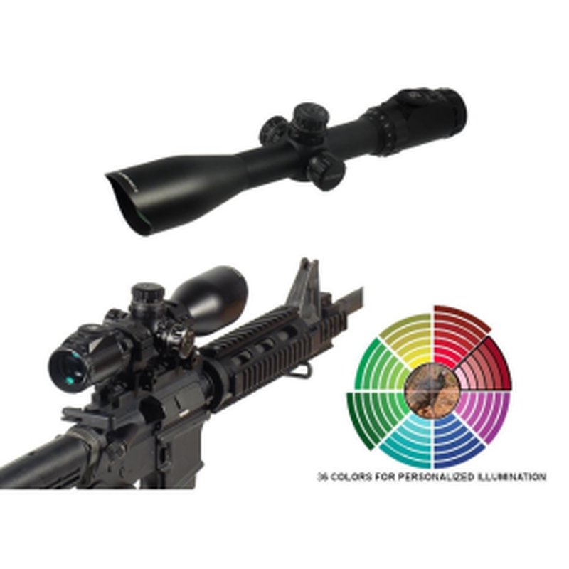 Leapers UTG AccuShot SWAT IE Rifle Scope - 3-12x44mm AO 36-Color Mil-Dot Reticle 34-8.4' FOV