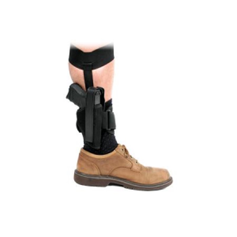 Blackhawk 40AH01BKR Ankle Black Cordura 1000D Nylon Ankle 3-4 Med Auto Right Hand