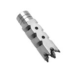 Tiger Rock Shark Muzzle Brake 1/2x28 AR-15 Stainless Silver