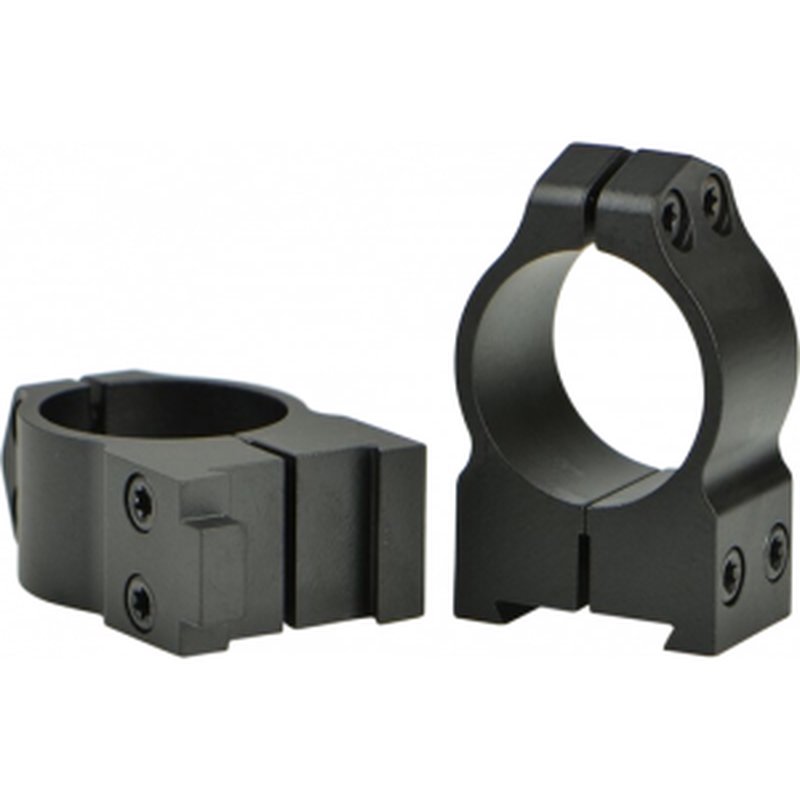 Warne 1B1M Maxima Grooved Receiver Ring Set Fixed For Rifle CZ 527 Dovetail Medium 1" Tube Matte Black Steel
