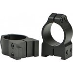 Warne 1B1M Maxima Grooved Receiver Ring Set Fixed For Rifle CZ 527 Dovetail Medium 1" Tube Matte Black Steel