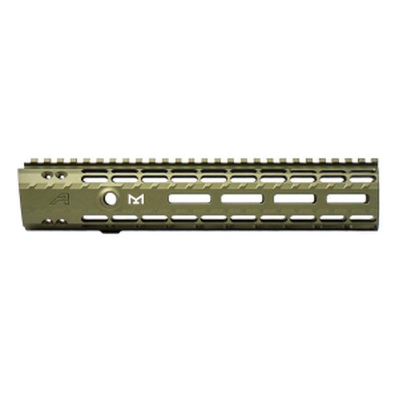 AR15 10.7" Enhanced M-LOK Handguard, Gen 2 - OD Green Anodized