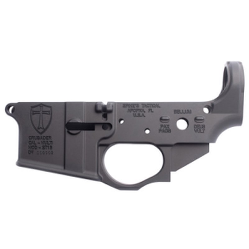 SPIKES TACTICAL Crusader Multi-Caliber AR15 Stripped Lower Receiver -Black