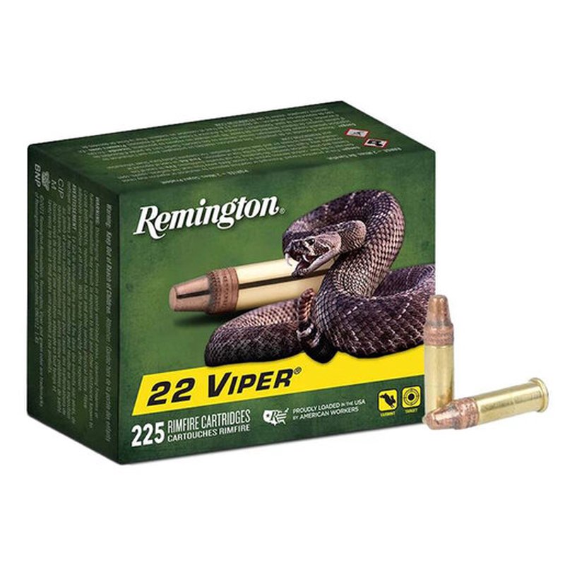 Remington 22 Viper .22 Long Rifle 36gr TCS Rimfire Ammo - 225 Rounds