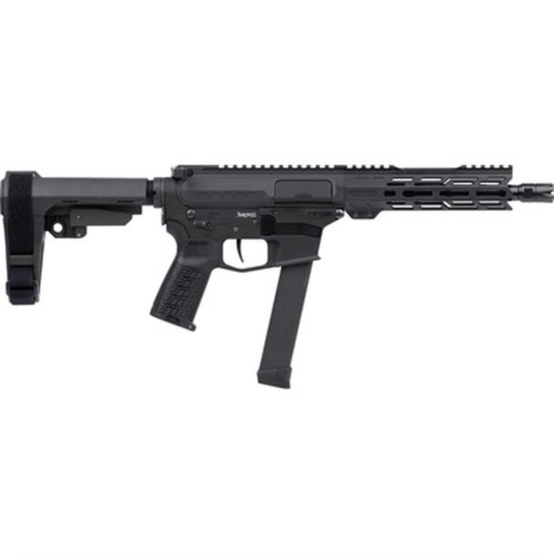 CMMG MkGs Banshee 9mm pistol 8" barrel 1/2x28 Glock 33rd mag Armor Black
