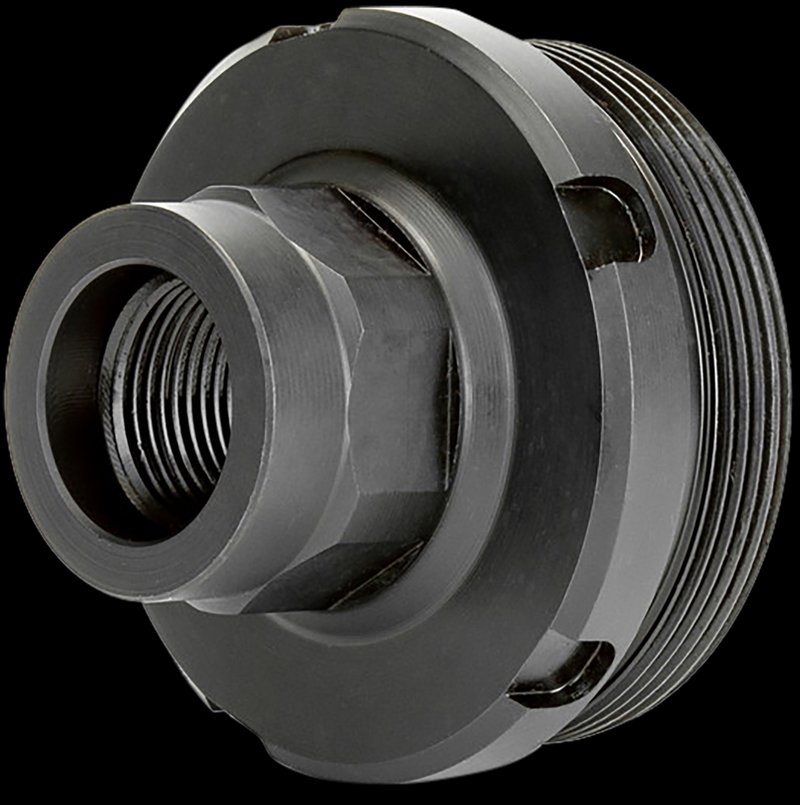 Griffin Armament HUB Direct Thread Adapter 1.375x24 to 1/2x28 17-4 Stainless Nitride Black