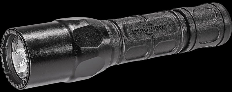SureFire G2X Tactical Flashlight 600-Lumen Nitrolon Body Tailcap G2X-C-BK