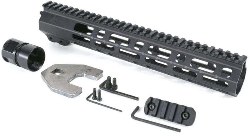 AT3 Tactical SPEAR M-LOK Free Float Handguard 12in - Black, AR-15