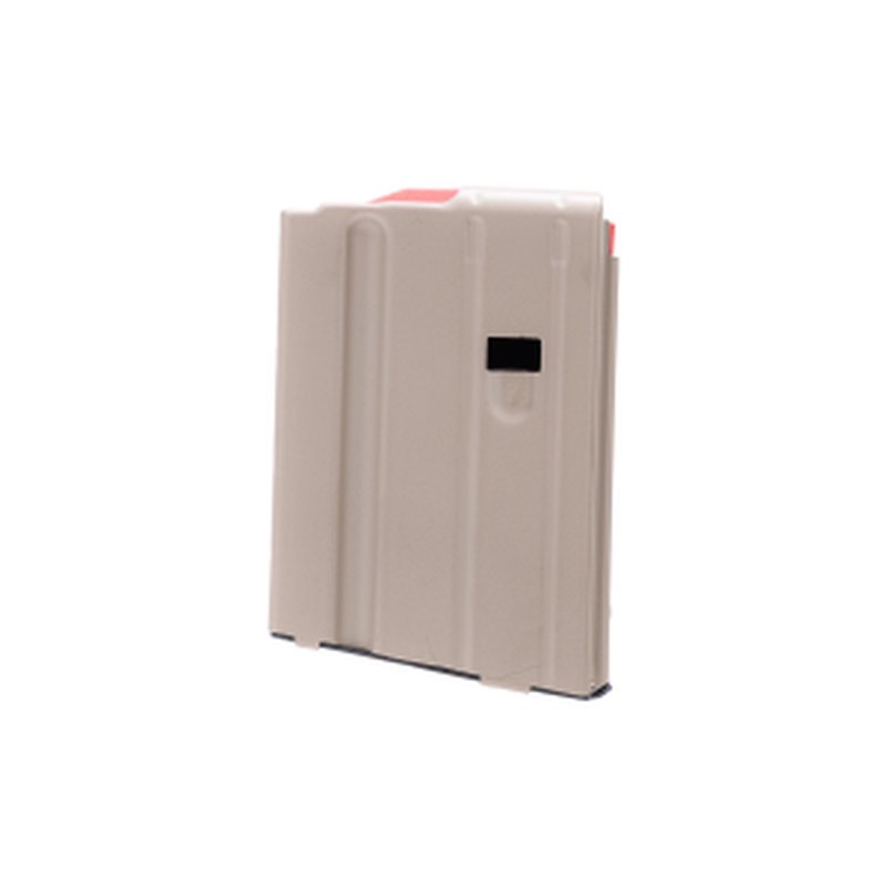 Ammunition Storage Components Stainless Steel 6mm ARC AR-15 Magazine - 5 Round - FDE